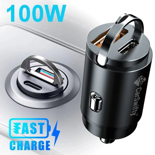 Carswifty™ Multi Compatible 100W Fast Charging Car Charger