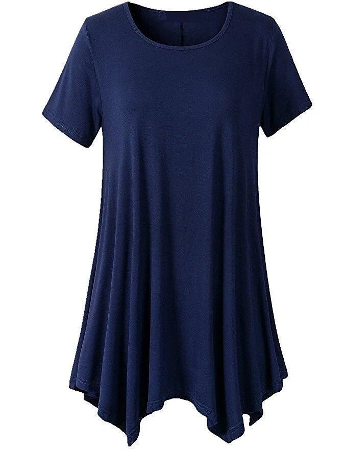 Women's Summer Mid-length Short-sleeved T-shirt