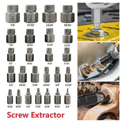 Screw and Bolt Power Extractor Kit