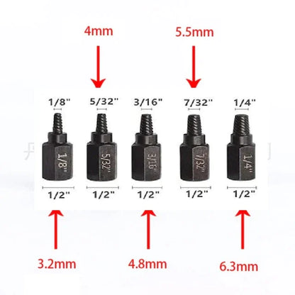 Screw and Bolt Power Extractor Kit