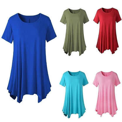 Women's Summer Mid-length Short-sleeved T-shirt