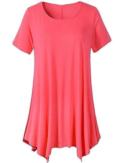 Women's Summer Mid-length Short-sleeved T-shirt