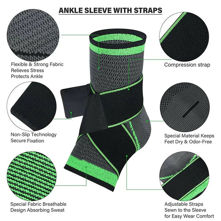 Plantar Fasciitis Sleeve with Support Straps